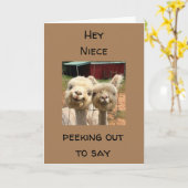 GLÜCKLICH *GEBURTSTAG* AUF MEINE *NIECE* KARTE (Gelbe Blume)