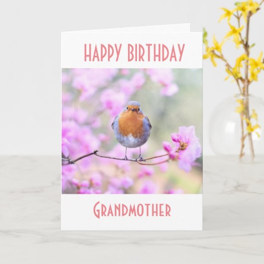 GLÜCKLICH *GEBURTSTAG* BIS ***GRANDMOTHER*** KARTE (Gelbe Blume)