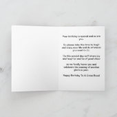 Glücklich Geburtstag Boss White Orchid Karte (Innenseite)