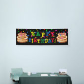 GLÜCKLICH GEBURTSTAG! Cake & Confetti Banner (Messeveranstaltung)