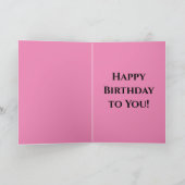 glücklich |Geburtstag für dich! Karte (Innenseite)