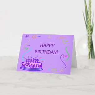 GLÜCKLICH GEBURTSTAG! Grußkarte Karte