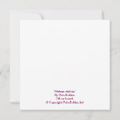 Glücklich Geburtstag hübsche rosa Veilchen Blumenk (Rückseite)