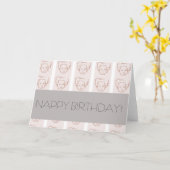 GLÜCKLICH GEBURTSTAG! KARTE (Gelbe Blume)