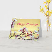 GLÜCKLICH GEBURTSTAG! KARTE (Gelbe Blume)