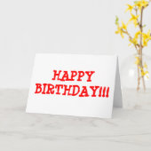 GLÜCKLICH GEBURTSTAG!!! KARTE (Gelbe Blume)