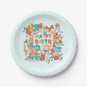 GLÜCKLICH GEBURTSTAG! PAPPTELLER (Vorderseite)