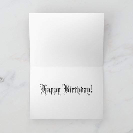 GLÜCKLICH GEBURTSTAG! PERSONALISIERTE Umberto CARD Karte (Innenseite)
