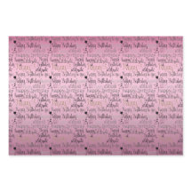 Glücklich Geburtstag Pink Lila Ombre