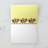 GLÜCKLICH GEBURTSTAGROOSTERS VON SHARON SHARPE KARTE (Innenseite)