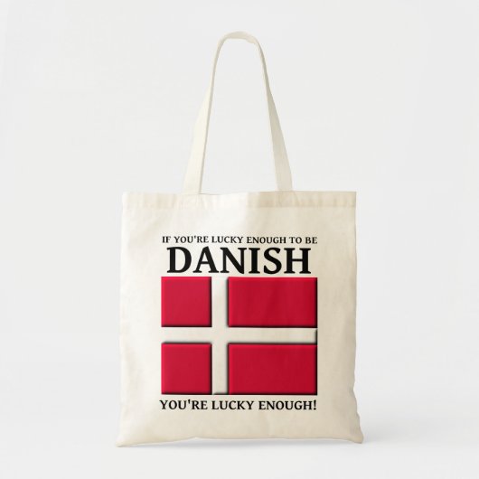 Glücklich genug, um dänische Tasche zu sein (Vorne)
