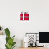 Glücklich genug, um dänisches Poster zu sein (Heimbüro)