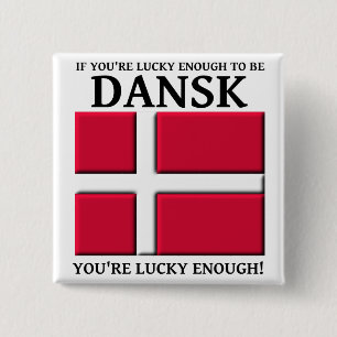 Glücklich genug, um Dansk-Dänisch-Taste zu sein Button