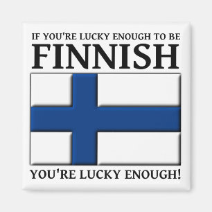 Glücklich genug, um finnisch zu sein magnet
