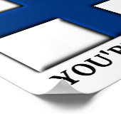 Glücklich genug, um finnisches Plakatzeichen zu se Poster (Ecke)