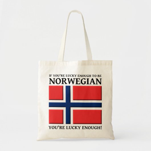 Glücklich genug, um norwegische Tasche zu sein (Vorne)