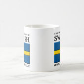 Glücklich genug, um schwedische Tasse zu sein (Mittel)