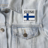 Glücklich genug, um Suomi Finnisch Button Abzeiche (Beispiel)