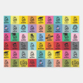 GLÜCKLICH GESCHENKPAPIER SET (Vorderseite 3)