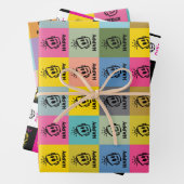 GLÜCKLICH GESCHENKPAPIER SET (Beispiel)