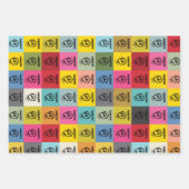 GLÜCKLICH GESCHENKPAPIER SET (Vorderseite)