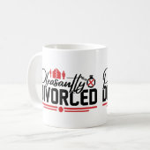 Glücklich Geschieden Lustige Scheidungsfeier Kaffeetasse (Vorderseite Links)