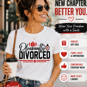 Glücklich Geschieden Lustige Scheidungsfeier T-Shirt