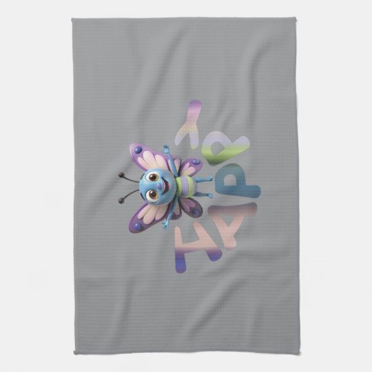 GLÜCKLICH GESCHIRRTUCH (Vertikal)