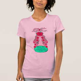 Glücklich gesegnet und blühend - blühende Rose T-Shirt