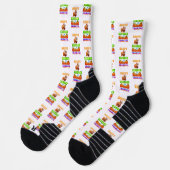 Glücklich Gesegnet Und Dankbar Socken (Links)