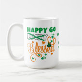 GLÜCKLICH GO Lucky BLESSED Personal St Patrick's D Kaffeetasse (Links)