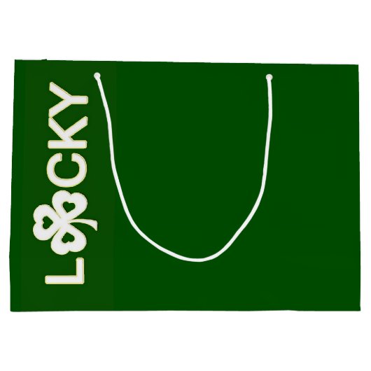 Glücklich Große Geschenktüte (Rückseite)