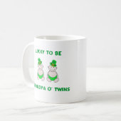 Glücklich Großvater O Zwillinge sein Kaffeetasse (Vorderseite Links)