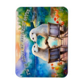 Glücklich haben wir jeden Otter Magnet (Vertikal)