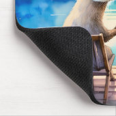 Glücklich haben wir jeden Otter Mousepad (Ecke)