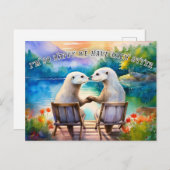 Glücklich haben wir jeden Otter Postkarte (Vorne/Hinten)