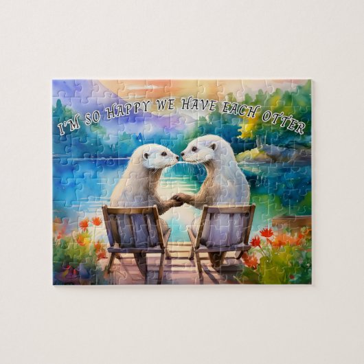 Glücklich haben wir jeden Otter Puzzle (Horizontal)