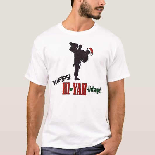 Glücklich Hallo-Yah-Lidays T-Shirt (Vorderseite)