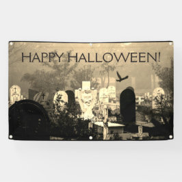 GLÜCKLICH HALLOWEEN! GRAVEYARD Banner