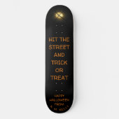 GLÜCKLICH HALLOWEWEG VON K. M. KELLY - SKATEBOARD (Vorderseite)
