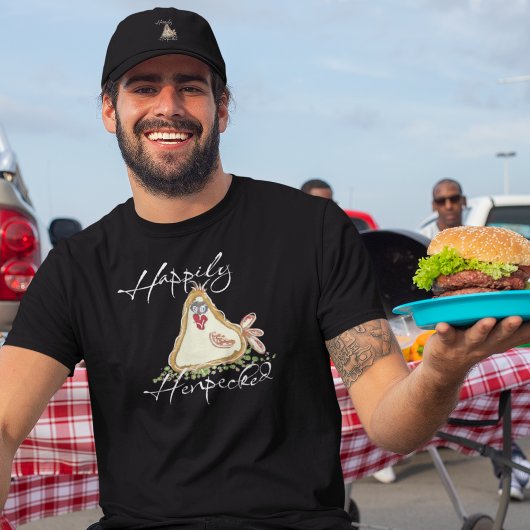 GLÜCKLICH HENPECKED CHICKEN BEZIEHUNG T-Shirt
