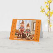 GLÜCKLICH "HERBSTAG" FÜR SIE KARTE (Gelbe Blume)