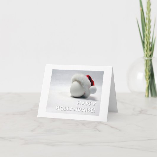Glücklich Hollandaise! Feiertagskarte (Vorderseite)