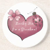 Glücklich ich bin ich eine Großmutter-Geschenke Getränkeuntersetzer (Vorne)