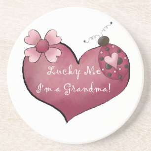 Glücklich ich bin ich eine Großmutter-Geschenke Getränkeuntersetzer