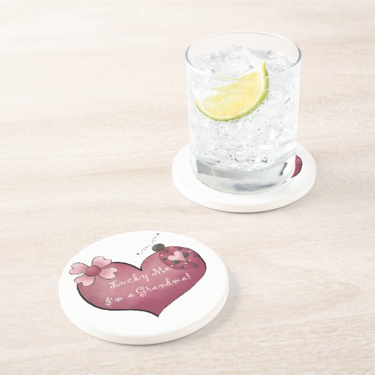 Glücklich ich bin ich eine Großmutter-Geschenke Getränkeuntersetzer (Seite)