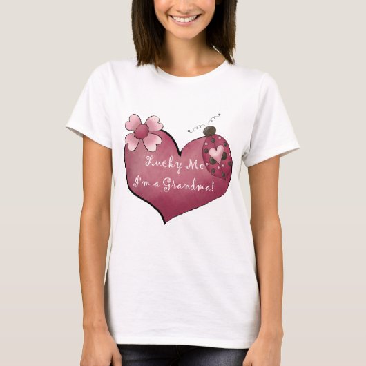 Glücklich ich bin ich eine Großmutter-T-Shirts und T-Shirt (Vorderseite)