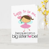 Glücklich, ich zu sein feenhafter große karte (Gelbe Blume)