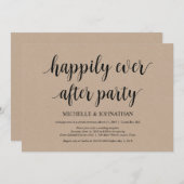 Glücklich immer danach, Einladungen zum Hochzeitsf (Vorne/Hinten)