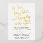 glücklich immer nach | Abendessen Probe Folieneinladung (Vorderseite)